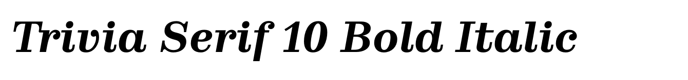 Trivia Serif 10 Bold Italic image